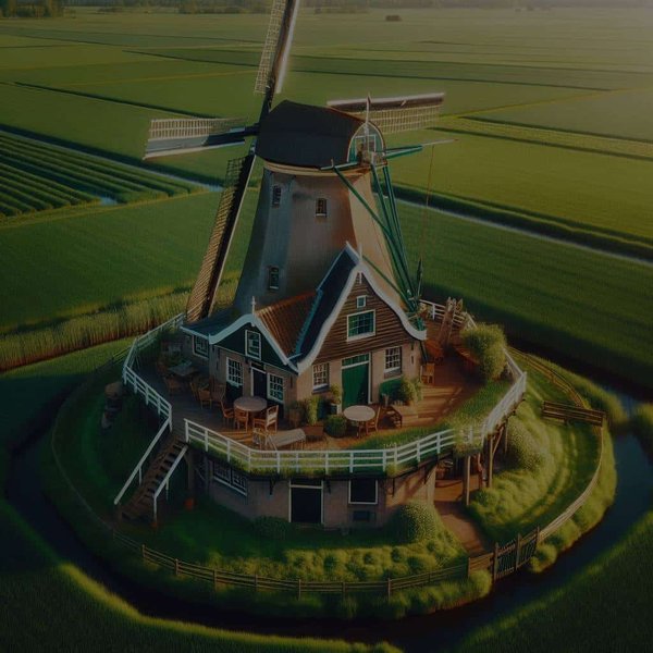 Est-il possible de séjourner dans un ancien moulin hollandais transformé en gîte?